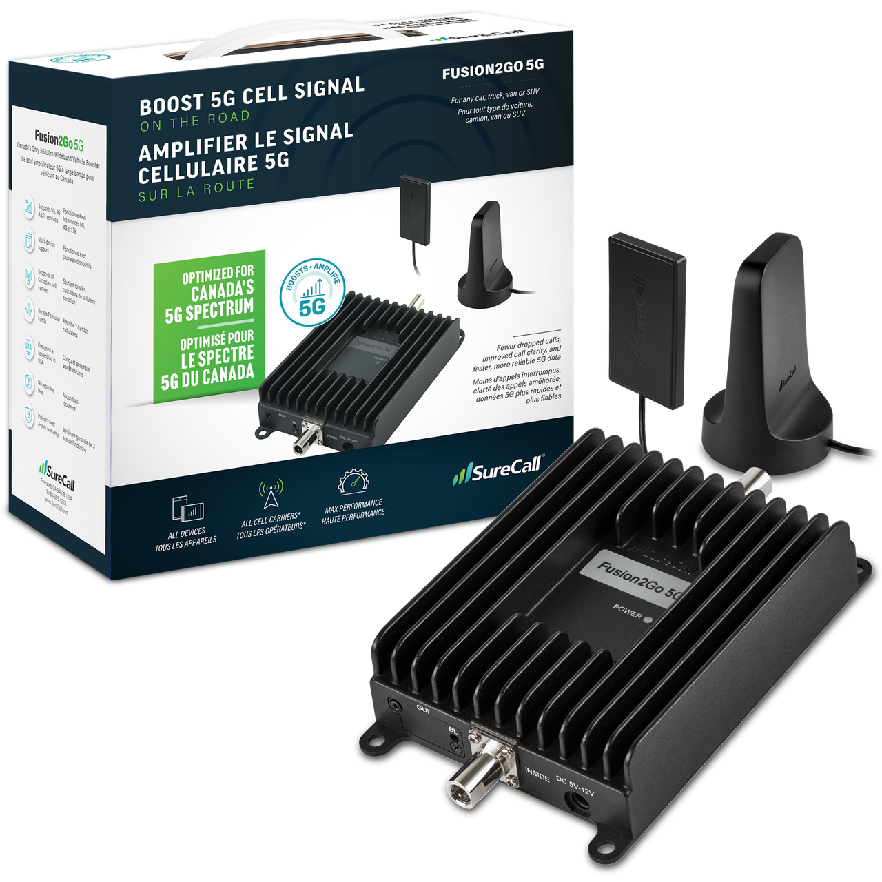 SureCall Fusion2Go 5G 8 Bands Mobile Booster