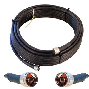 OPEK 50' FlexPro-400 Ultra Low Loss Coax Cable, Double Shielded and Solid Center Conductor (N Male - N Male Connectors)